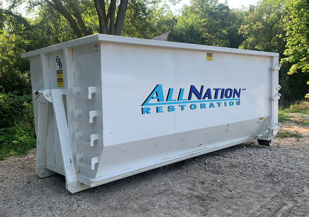 All Nation Restoration's Demolition Dumpster