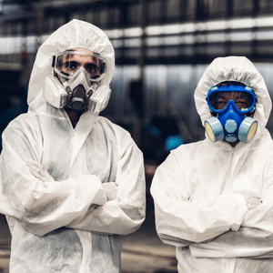 Choose the right partners, wearing hazmat suits working together to control an outbreak