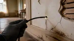 Historic Plaster Mold Fix via Borescope
